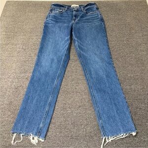 Abercrombie & Fitch Curve Love 90s Mid Rise Straight